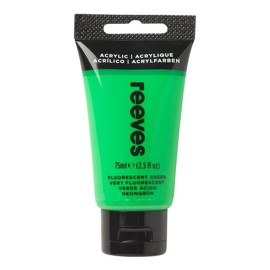 Reeves Acrylic 75Ml Fluorescent Green
