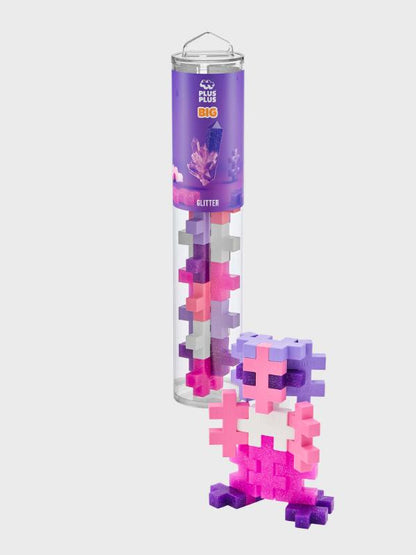 Plus Plus Big Glitter 15 Piece Tube