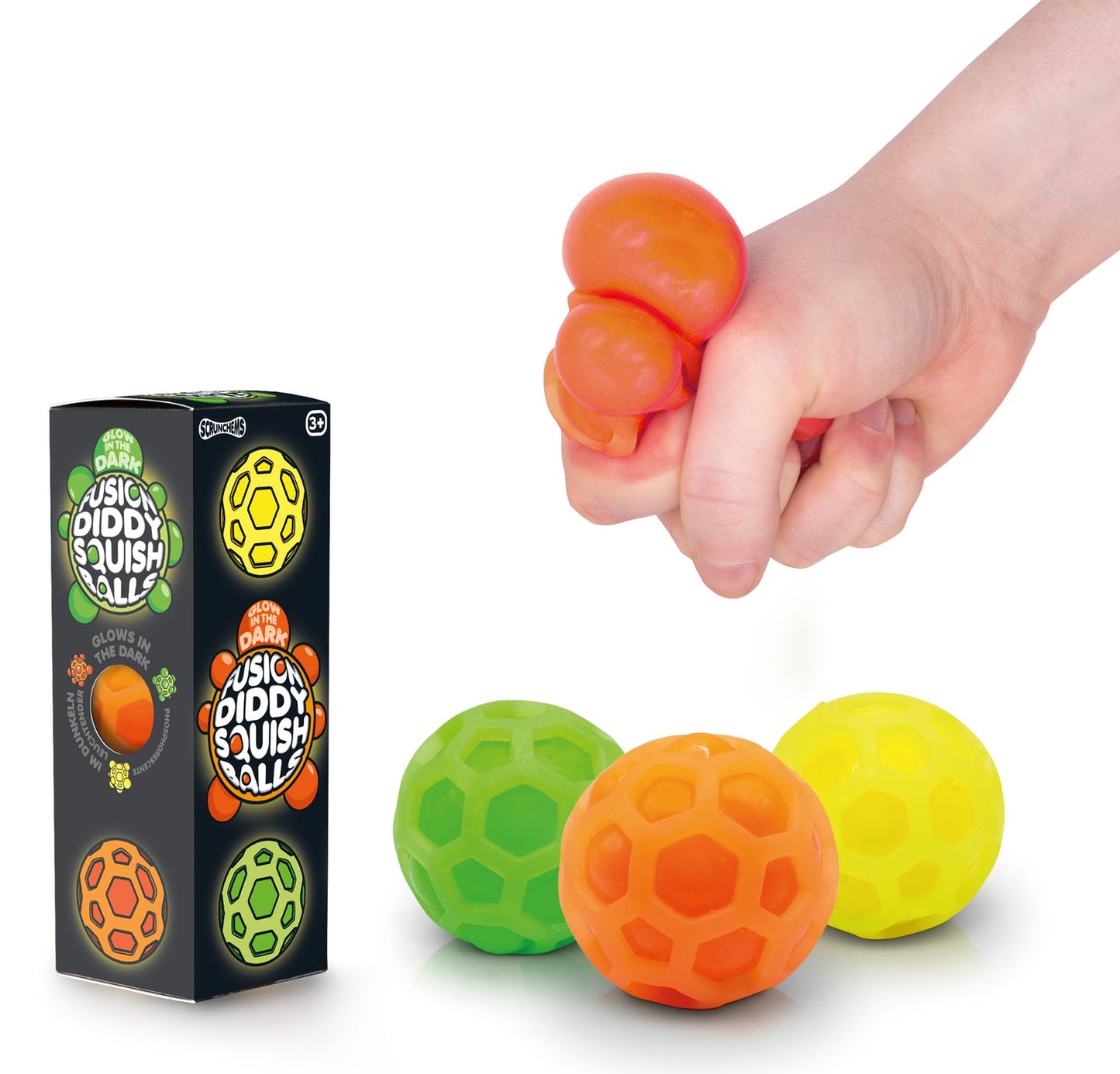 Scrunchems Fusion Diddy Squish Ball 3 Pack