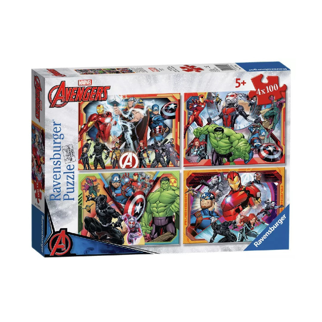 Marvel Avengers 4 X 100 Pce