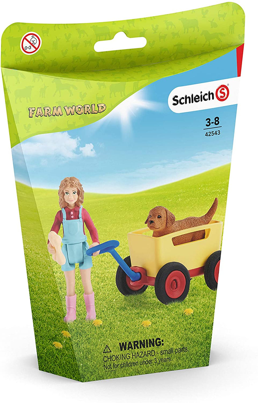 Schleich Farm World Puppy Wagon Ride