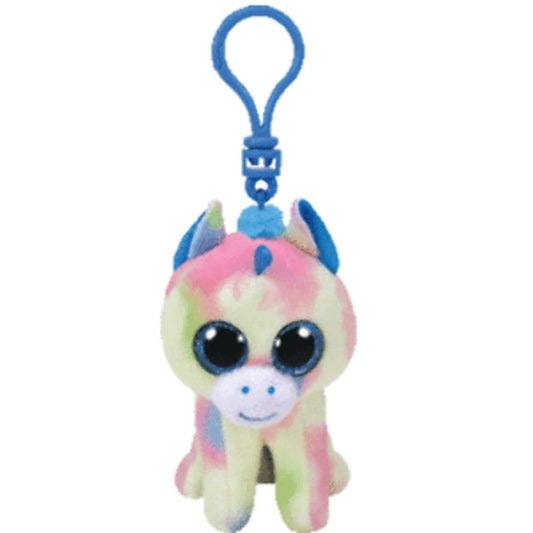 TY Blitz Blue Unicorn Key Ring