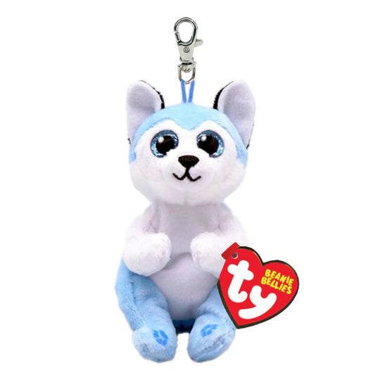 TY Thunder Husky Beanie Bellies Keyring