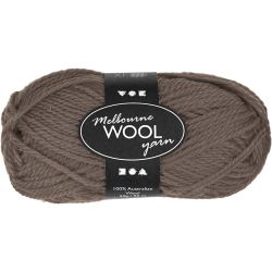 Wool 50g Grey Brown