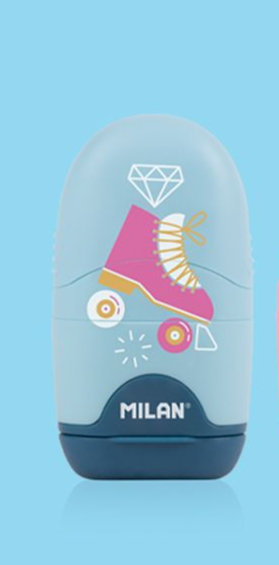 Milan Rollerskate Eraser/Sharpener