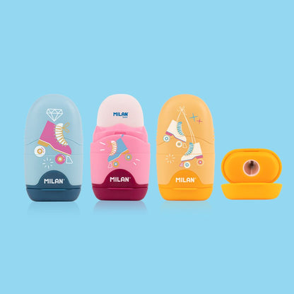 Milan Rollerskate Eraser/Sharpener