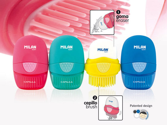 Milan Eraser & Brush Capsule Solid Colours