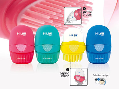 Milan Eraser & Brush Capsule Solid Colours
