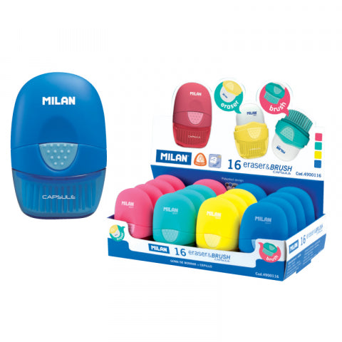 Milan Eraser & Brush Capsule Solid Colours