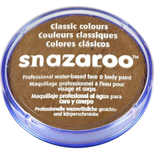 Snazaroo Beige Brown Face Paint 18ml