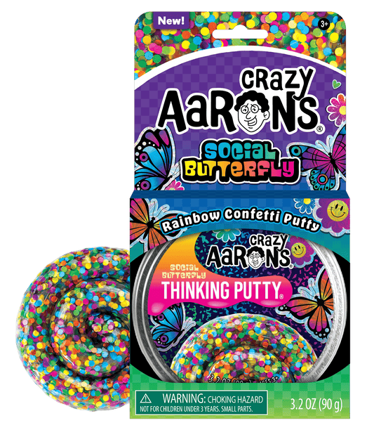 Crazy Aarons Thinking Putty Trendsetters Social Butterfly