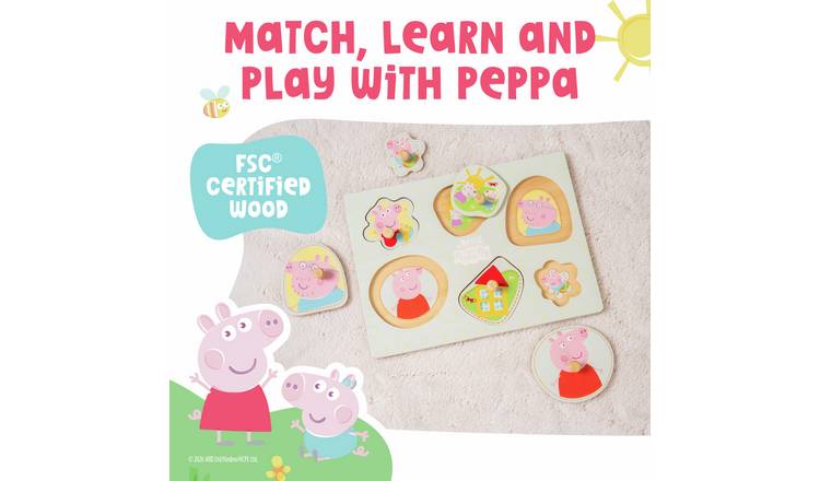 Peppa Pig Wooden Puzzle Set