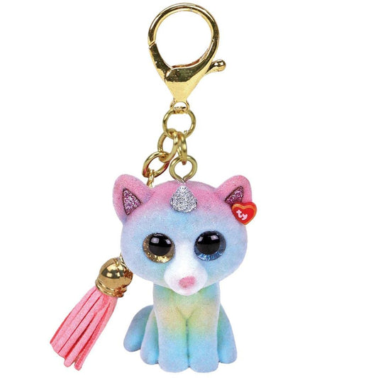 Heather Cat Mini Boo Keychain