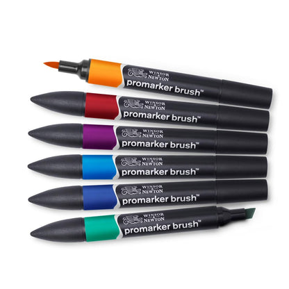 Promarker Brush Rich Tones 6pk