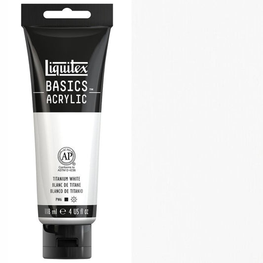 Liquitex Basics Acrylic 118ml Titanium White