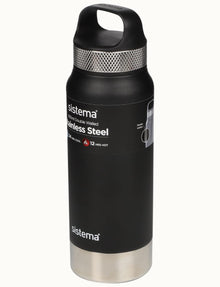 Sistema 600ml Stainless Steel Water Bottle