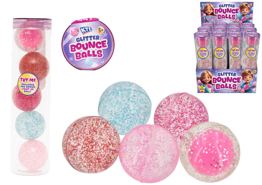 5 pce Bouncy Balls in a Tube
