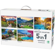 5 in 1 1000 Piece Landscape Jigsaw Puzzle