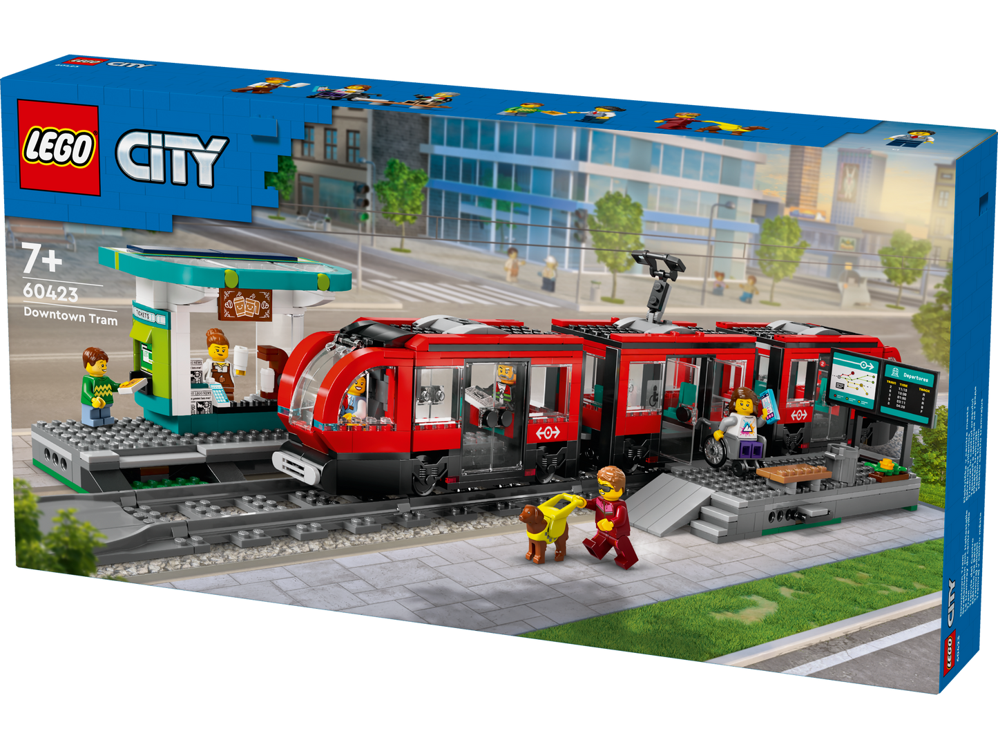 LEGO 60423 City Downtown Street Car & Station