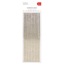 6mm Self Adhesive Gems Gold 504pk
