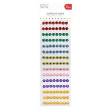 10mm Self Adhesive Gems Rainbow 180Pk