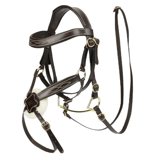 Brown Grackle Bridle for Hobby Horse Toy Pony