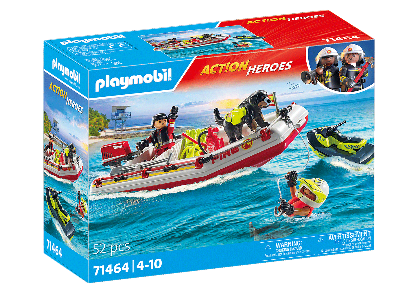 Playmobil 71464 Fireboat With Water Scooter