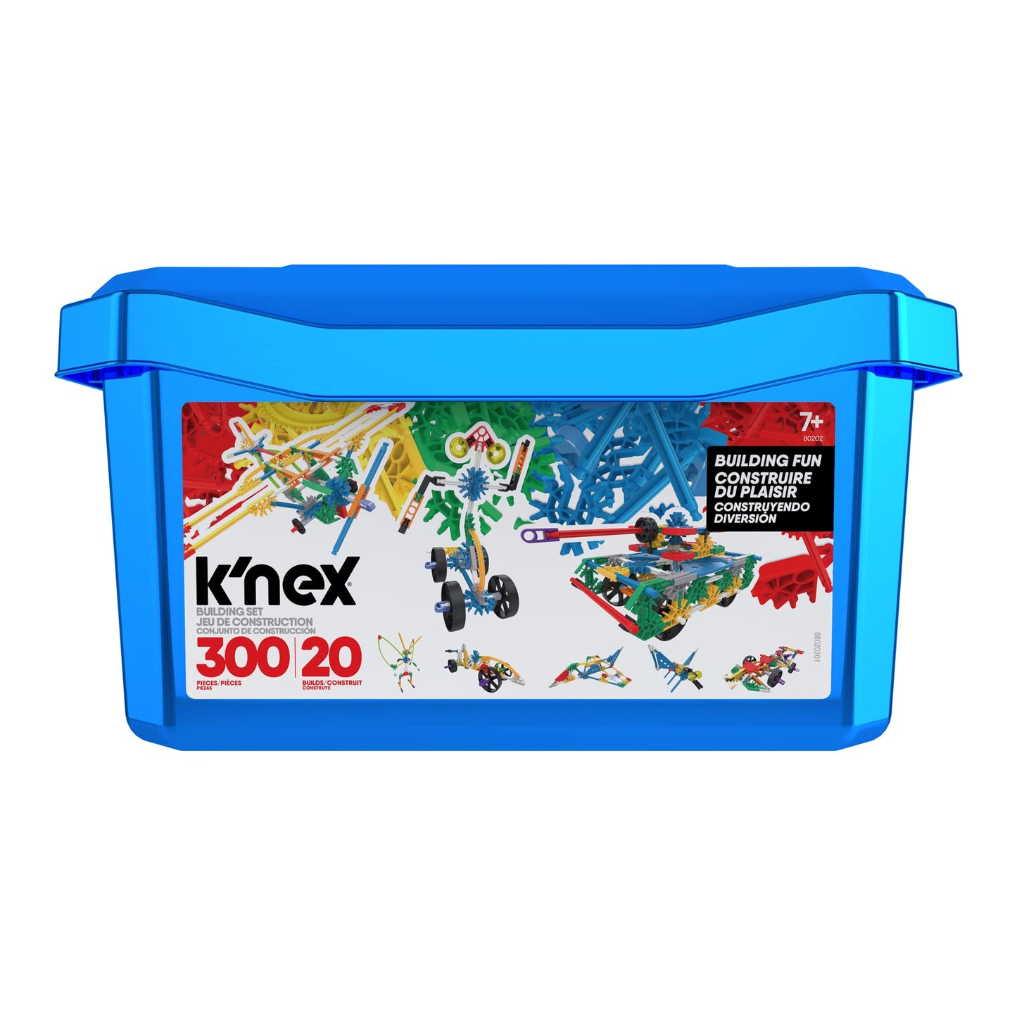 K'NEX Classics 300 Piece 20 Model Building Fun Tub