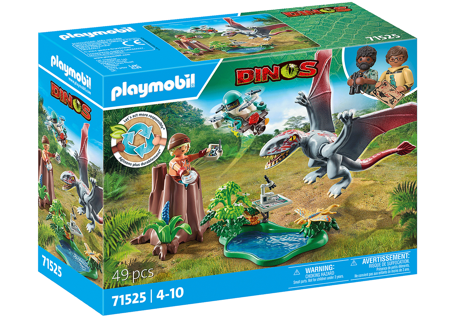 Playmobil 71525 Observatory for Dimorphodon Dinosaur