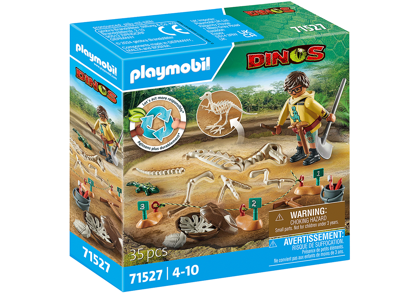 Playmobil 71527 Archaeological Dig with Dinosaur Skeleton