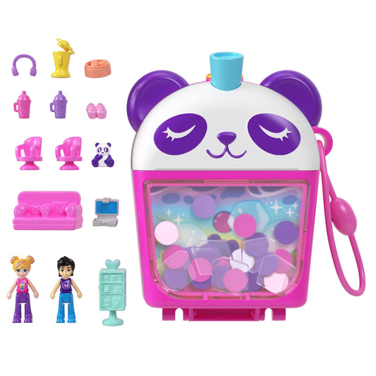 Polly Pocket Big World Bubble Tea Panda Compact