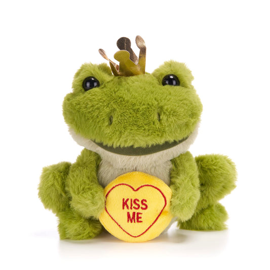 Love Hearts Kiss Me Frog 7"