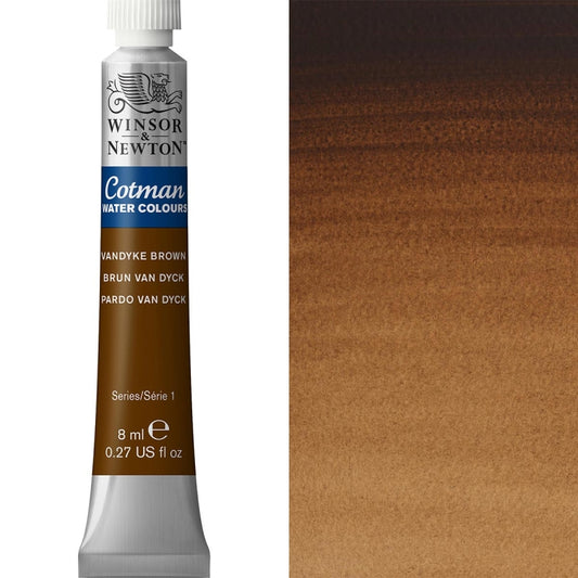 Cotman Watercolour Vandyke Brown 8ml