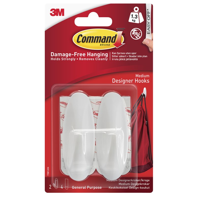 Command Medium Designer Hooks 2 Pack