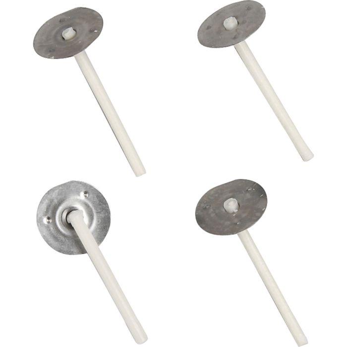 Candle Wicks With Metal Base