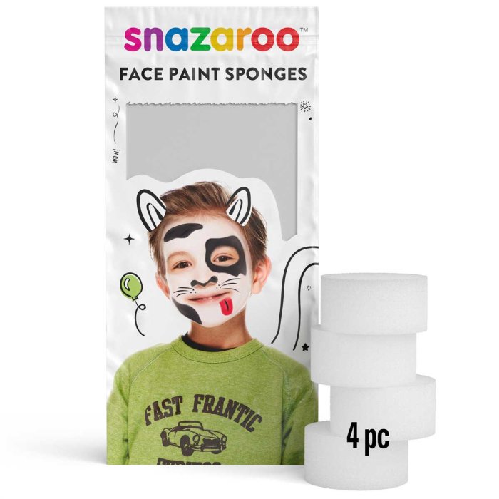 Snazroo 4 Face Painting Sponges