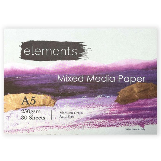 A5 Elements Mixed Media Pad