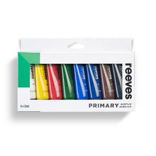 Reeves Acrylic 8 x 22ml Set Primary Colours