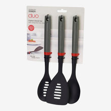 JJ 3pc Utensil Set Grey/Red