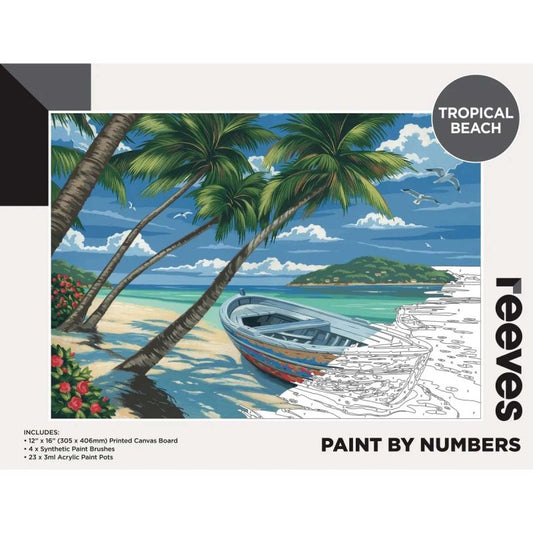 Reeves Paint By Numbers Tropical Beach