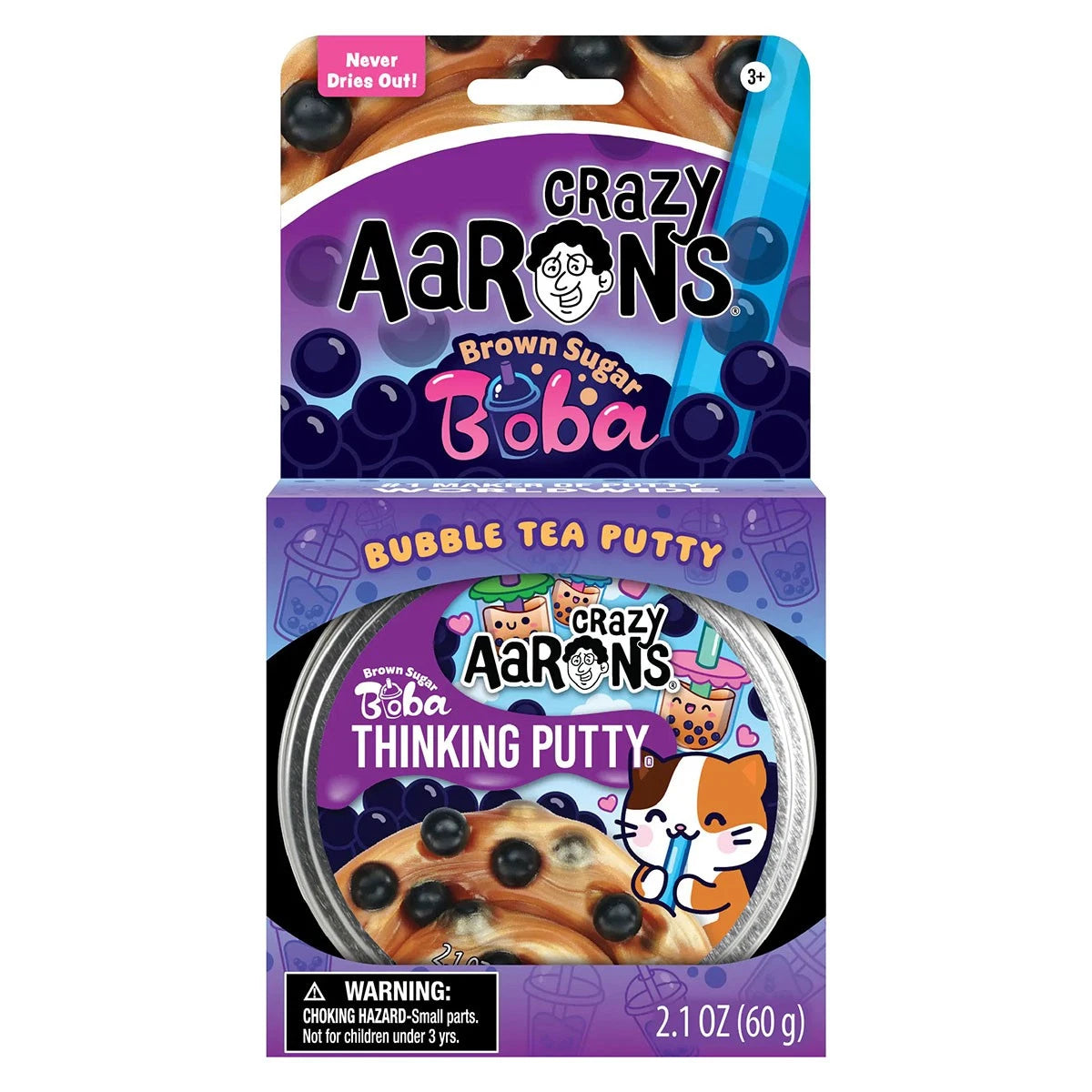 Crazy Aaron's Thinking Putty Boba Brown Sugar