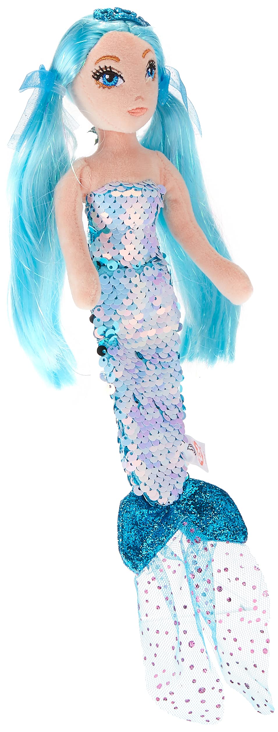 TY Indigo Aqua Sequin Mermaid 12"