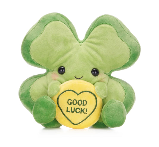Love Hearts Good Luck Clover 7"