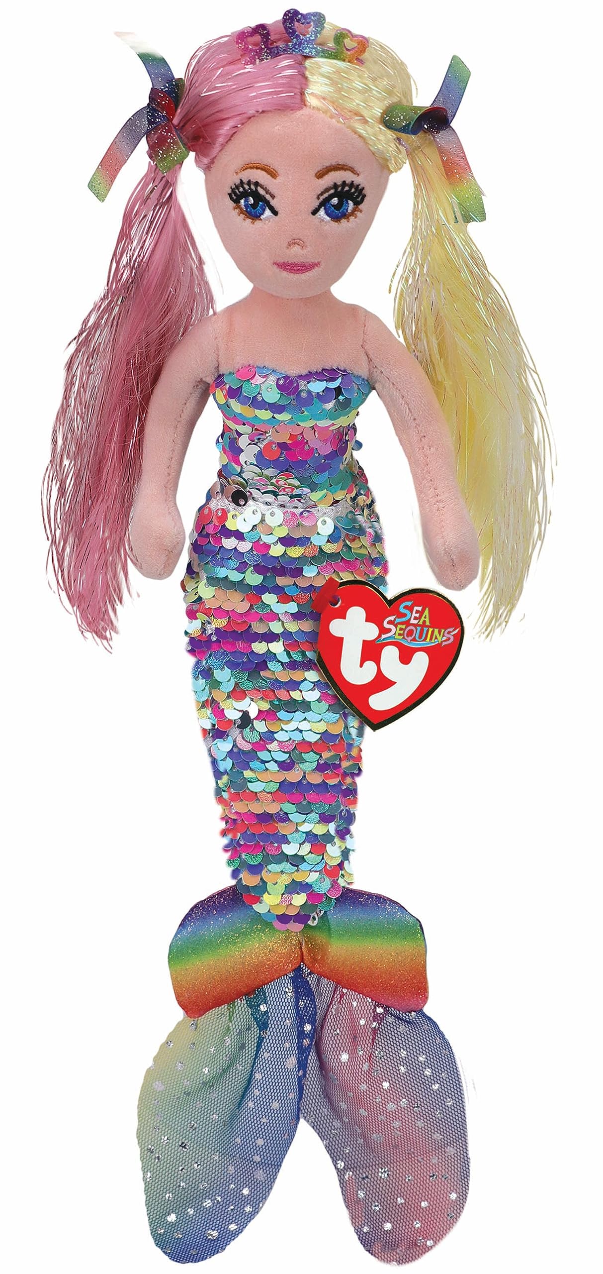 TY Anastasia Rainbow Sequin Mermaid 12"