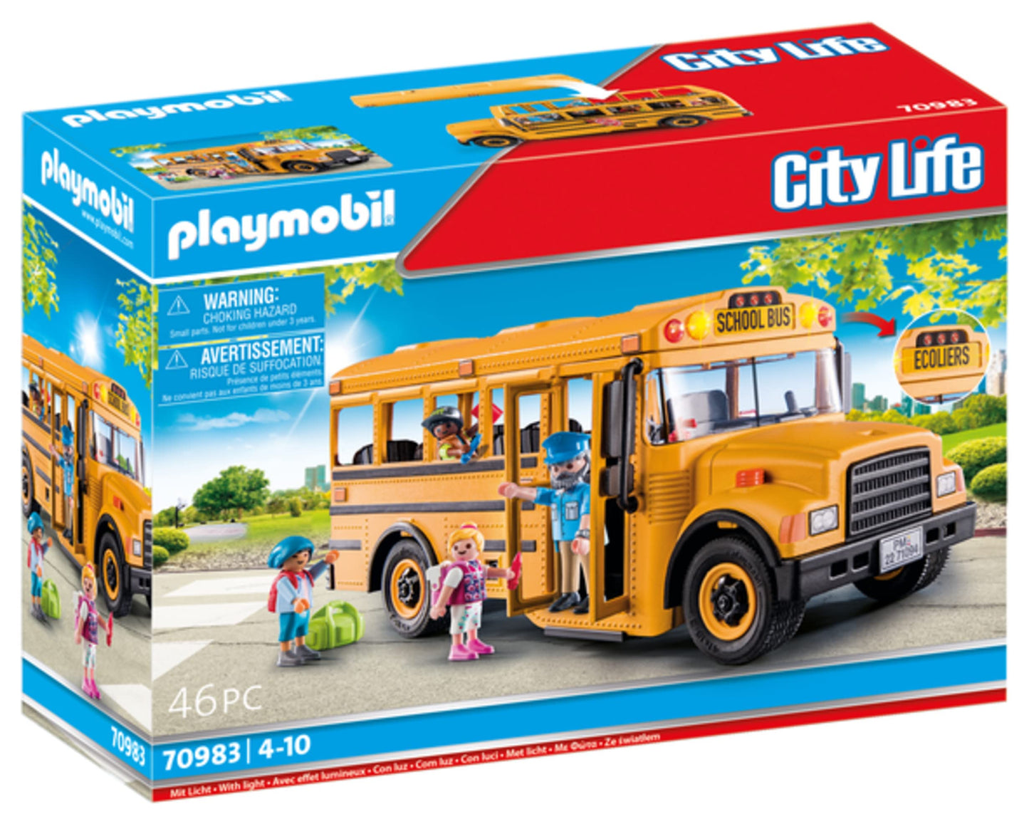 Playmobil 70983 City Life Yellow School Bus