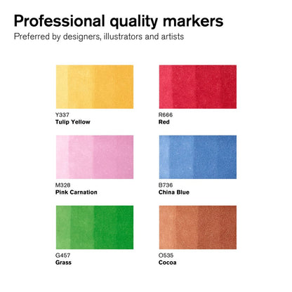 Promarker Mid Tones 6pk