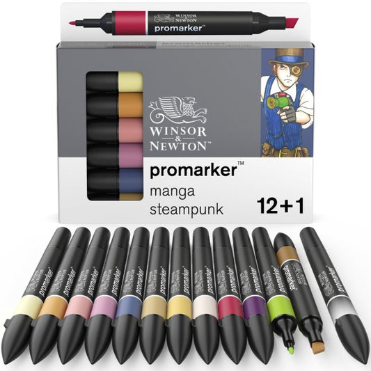Promarker Brush 12+1 Free Manga Steampunk