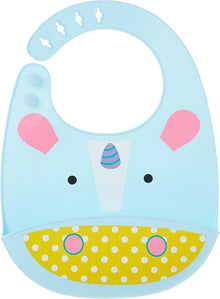Zoo Fold & Go Silicone Bib