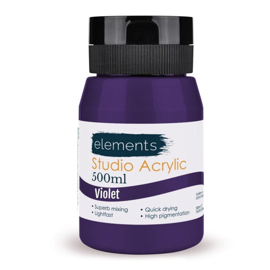 500ml Studio Acrylic Violet