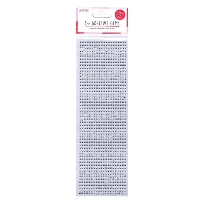 3mm Gems Silver 1080pk
